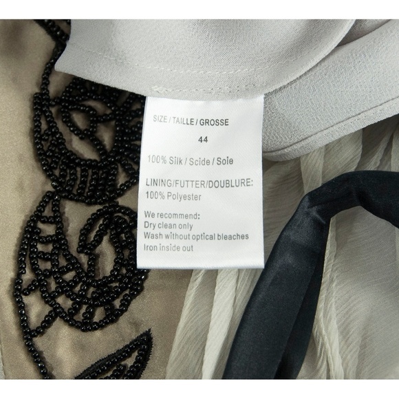 Sand Copenhagen Beaded Silk Chiffon Cami Blouse 44 - Picture 2 of 6